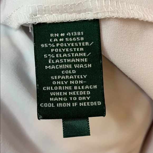 Lauren Ralph Lauren Sleeveless Paisley Dress Faux Wrap V Neck Size 0 Stretchy - Picture 7 of 7